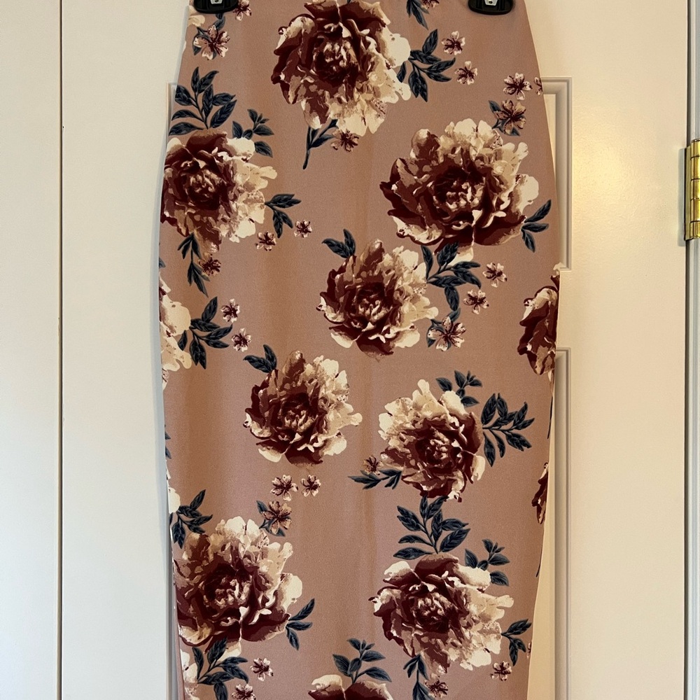 Floral Print Women's Pencil Skirt